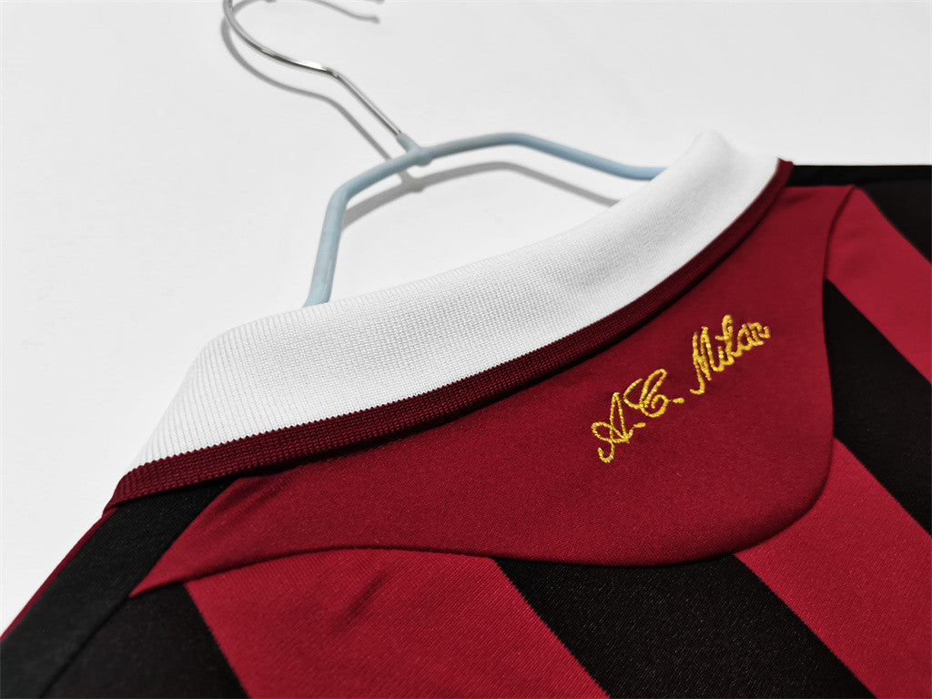 AC Milan Home Long Sleeve Retro Jersey 2009/10