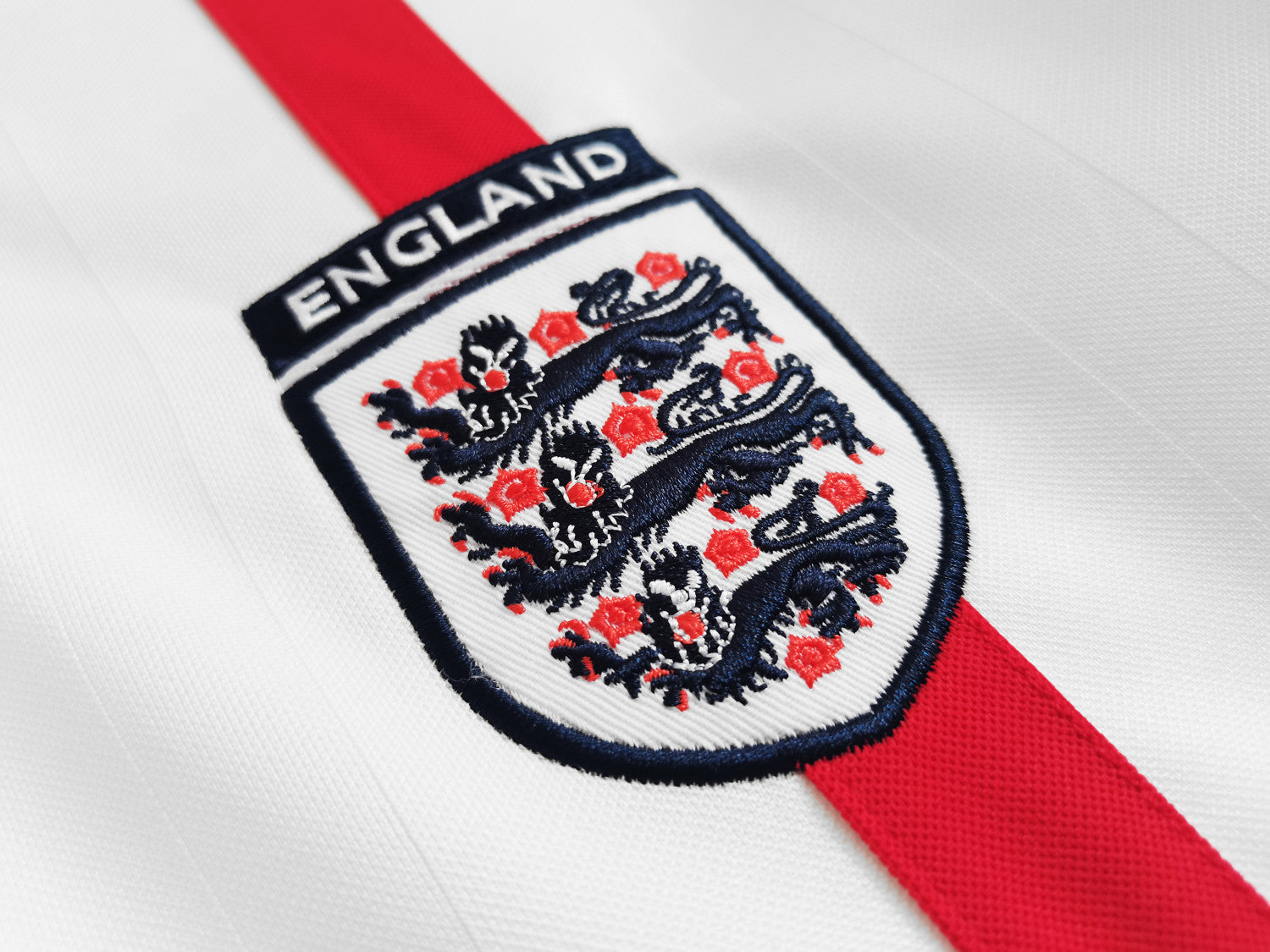 England Retro Home Long Sleeve Jersey 2002