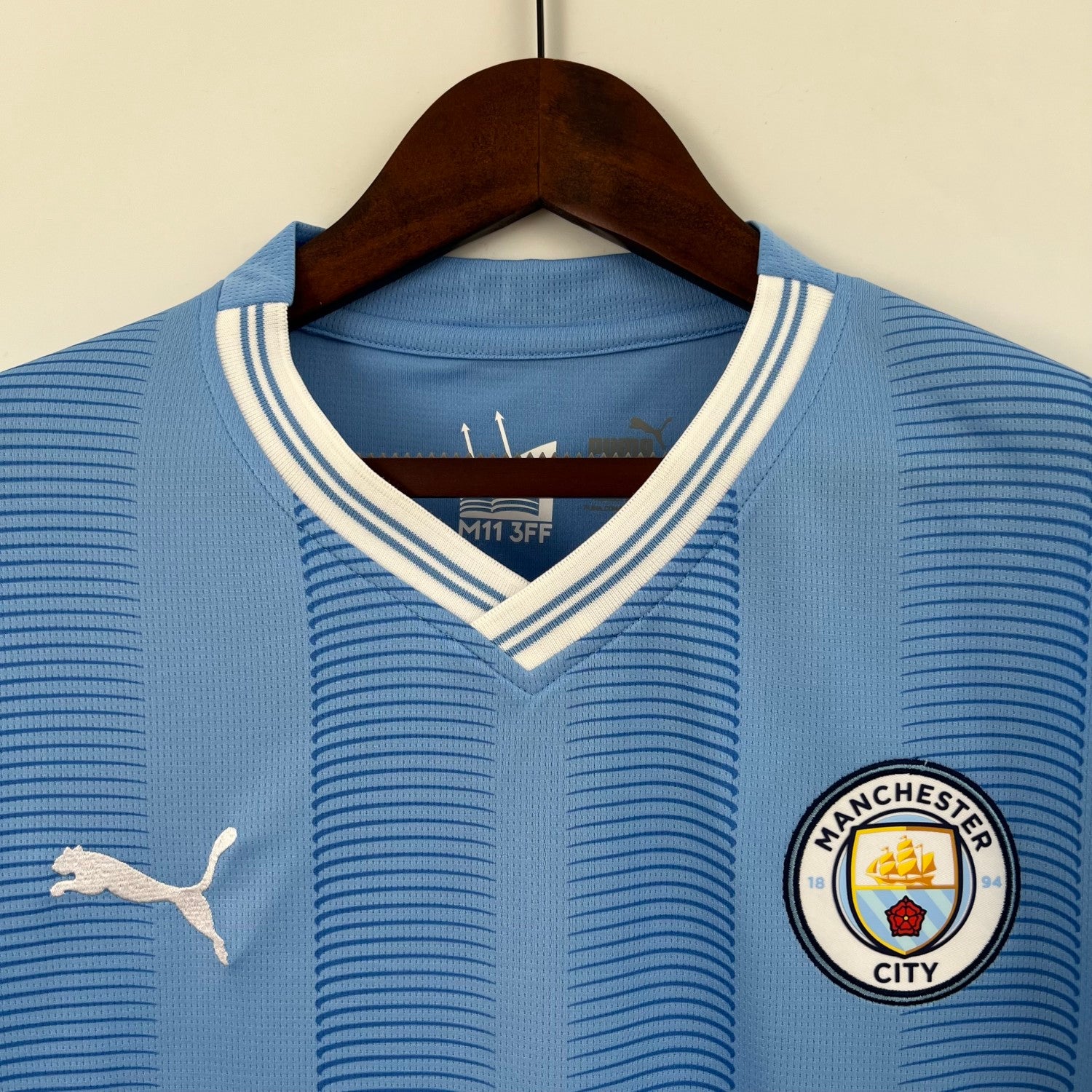 Manchester City Home Man Jersey 23/24 With CHAMPIONS OF EUROPE 23 Printing