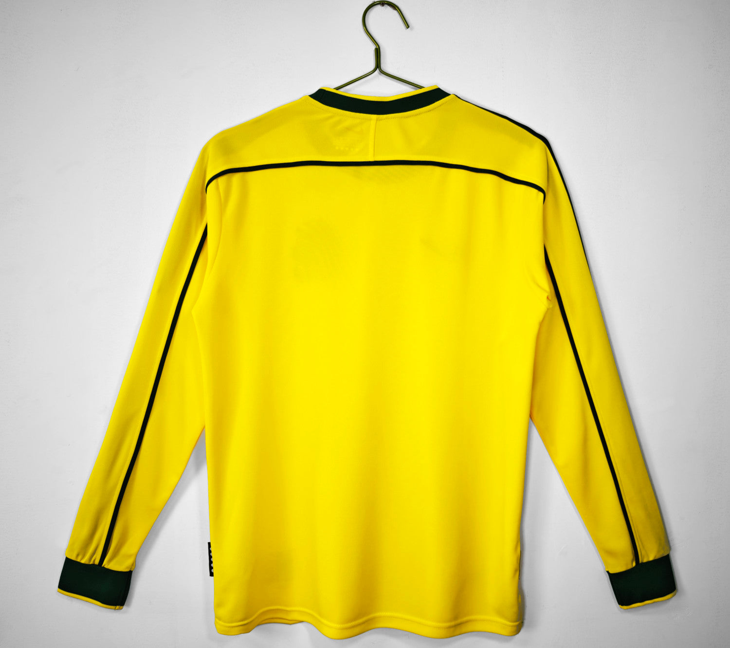 Brazil Home Retro Long Sleeve Jersey 1998