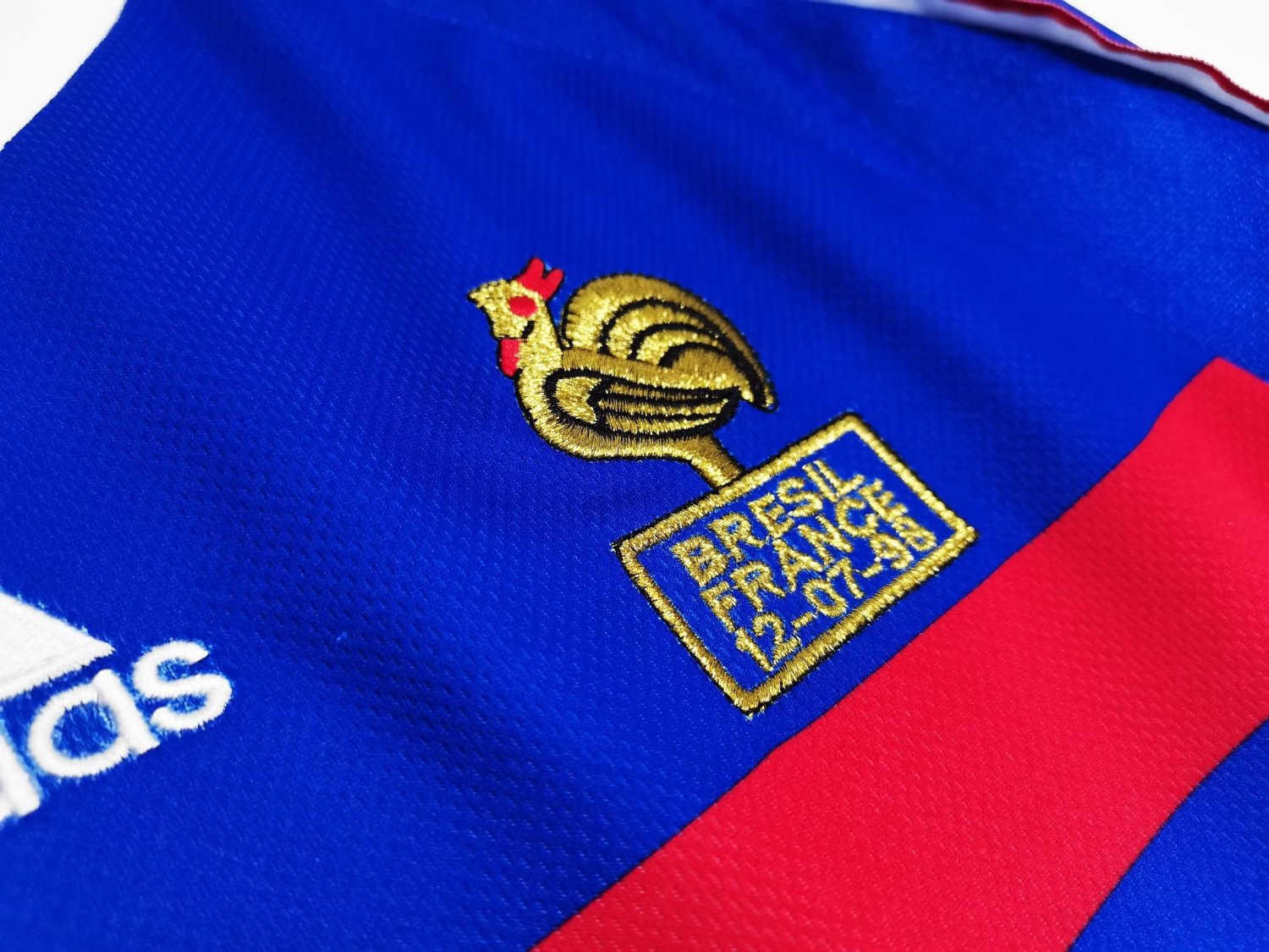 France Retro Home Long Sleeve Jersey 1998