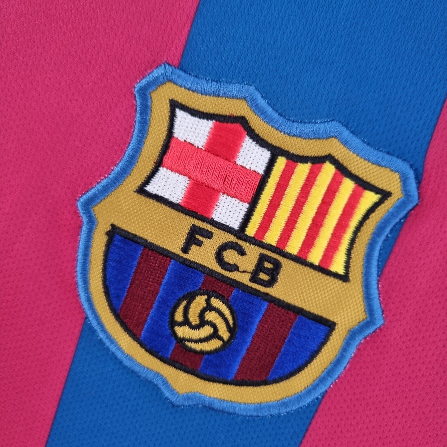 Barcelona Home Long Sleeve Retro Jersey UCL Final 2006